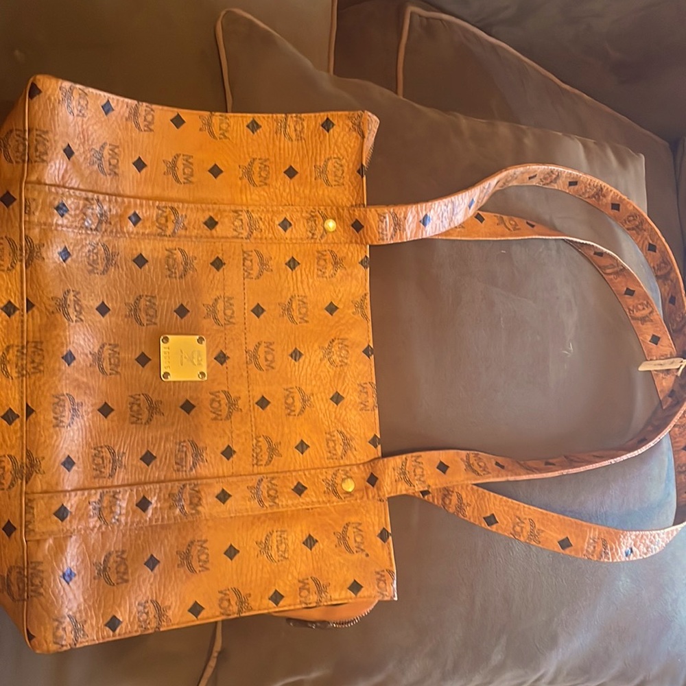 MCM Cognac shoulder bag. Large, lots of room